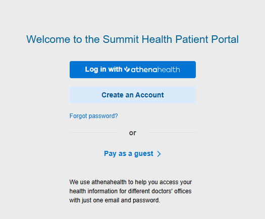 Summit Health Patient Portal