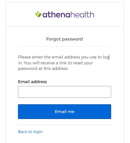 How to Reset Your athenahealth Password